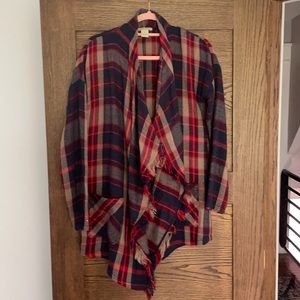 Lucky Brand Flannel Cardigan